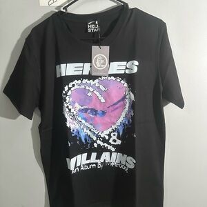 Heroes & Villains Graphic Tee - Black